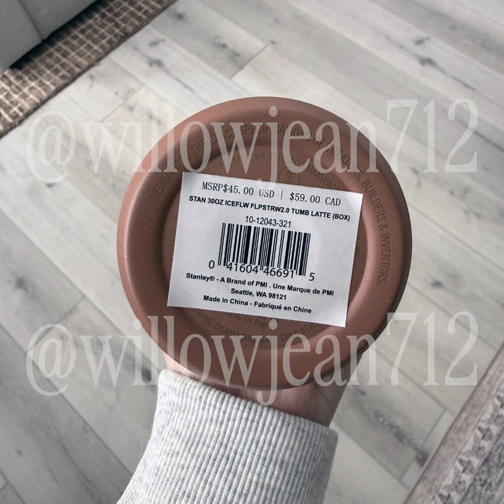 Latte Stanley 30 Oz. IceFlow Tumbler with Flip Straw - Picture 4 of 4